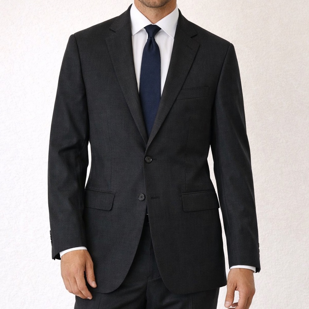 NWT Brooks Brothers 1818 Charcoal Wool Blend Two Button Sport Coat Blazer 40R
